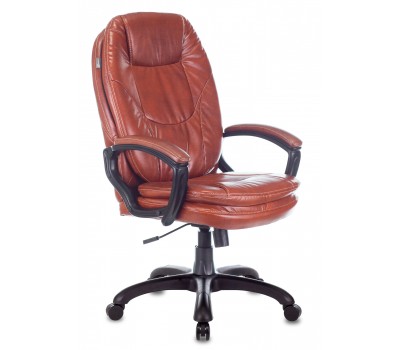 Кресло руководителя Бюрократ CH-868N коричневый Boroko-37 эко.кожа крестовина пластик