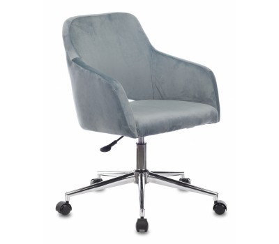 Кресло Бюрократ CH-380SL голубая сталь Italia 21 крестовина металл хром