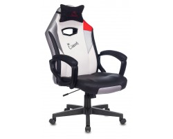 Кресло игровое Zombie HERO QUEEN черный/белый эко.кожа с подголов. крестовина пластик