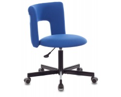 Кресло Бюрократ KF-1M синий 26-21 крестовина металл черный