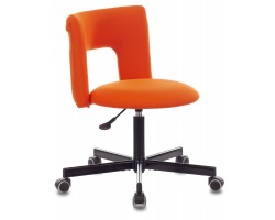 Кресло Бюрократ KF-1M оранжевый 26-29-1 крестовина металл черный