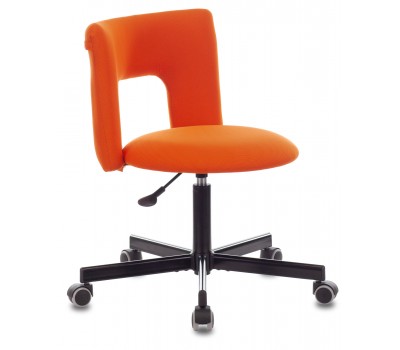 Кресло Бюрократ KF-1M оранжевый 26-29-1 крестовина металл черный
