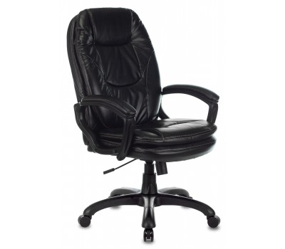 Кресло руководителя Бюрократ CH-868N черный Leather Venge Black эко.кожа крестовина пластик