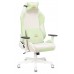 Кресло игровое Zombie EPIC PRO Fabric белый/зеленый с подголов. крестовина пластик пластик белый