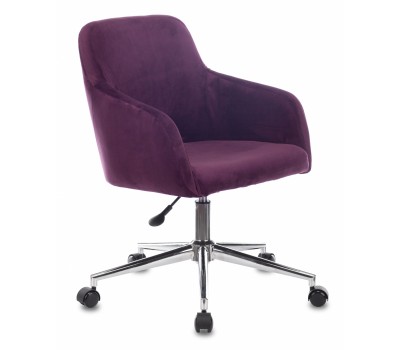 Кресло Бюрократ CH-380SL сливовый Italia 23 крестовина металл хром