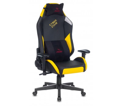 Кресло игровое Zombie HERO CYBERZONE PRO черный/желтый эко.кожа с подголов. крестовина пластик Кресло игровое Zombie HERO CYBERZONE PRO черный/желтый эко.кожа с подголов. крестовина пластик