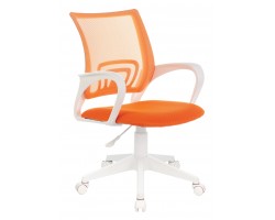 Кресло Бюрократ CH-W695NLT оранжевый TW-38-3 TW-96-1 сетка/ткань крестовина пластик пластик белый