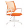 Кресло Бюрократ CH-W695NLT оранжевый TW-38-3 TW-96-1 сетка/ткань крестовина пластик пластик белый