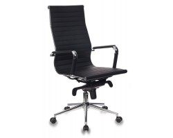 Кресло руководителя Бюрократ CH-883MB черный эко.кожа крестовина металл хром