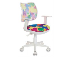 Кресло детское Бюрократ CH-W797 мультиколор Abstract сетка/ткань крестовина пластик пластик белый