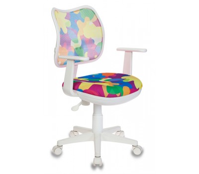 Кресло детское Бюрократ CH-W797 мультиколор Abstract сетка/ткань крестовина пластик пластик белый