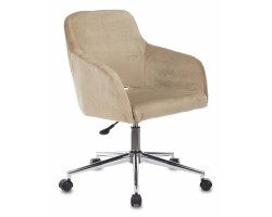 Кресло Бюрократ CH-380SL латте Italia 5 крестовина металл хром