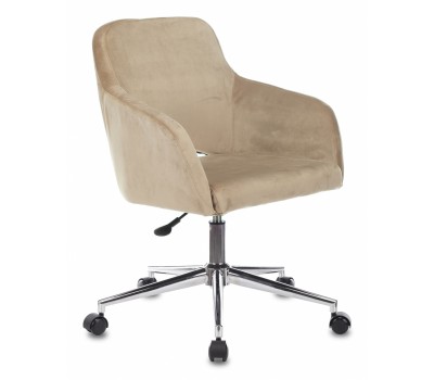 Кресло Бюрократ CH-380SL латте Italia 5 крестовина металл хром