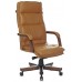 Кресло руководителя Бюрократ T-9927WALNUT горчичный кожа крестовина металл/дерево