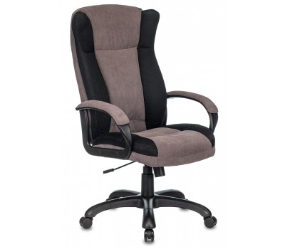 Кресло руководителя Бюрократ CH-879N черный/серый крестовина пластик