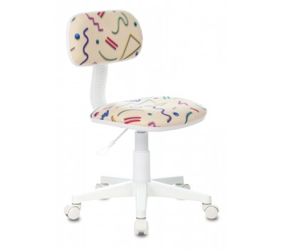 Кресло детское Бюрократ CH-W201NX песочный Sticks 02 крестовина пластик пластик белый