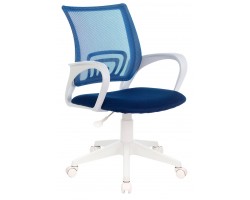Кресло Бюрократ CH-W695NLT темно-синий TW-05N TW-10N сетка/ткань крестовина пластик пластик белый