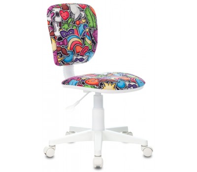 Кресло детское Бюрократ CH-W204NX мультиколор маскарад крестовина пластик пластик белый