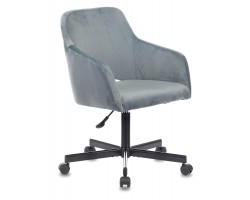 Кресло Бюрократ CH-380M голубая сталь Italia 21 крестовина металл черный