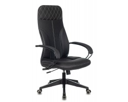 Кресло руководителя Бюрократ CH-608/ECO черный эко.кожа крестовина пластик