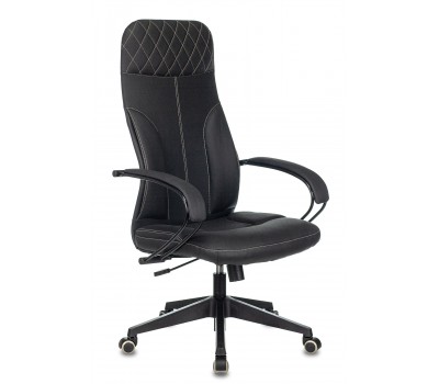 Кресло руководителя Бюрократ CH-608/ECO черный эко.кожа крестовина пластик