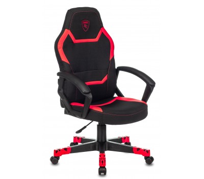 Кресло игровое Zombie 10 черный/красный текстиль/эко.кожа крестовина пластик Кресло игровое Zombie 10 черный/красный текстиль/эко.кожа крестовина пластик