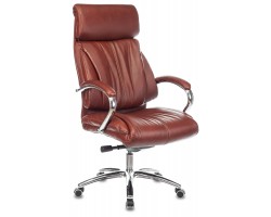 Кресло руководителя Бюрократ T-9904NSL светло-коричневый Leather Eichel кожа с подголов. крестовина металл хром