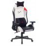 Кресло игровое Zombie HERO QUEEN PRO черный/белый эко.кожа с подголов. крестовина пластик