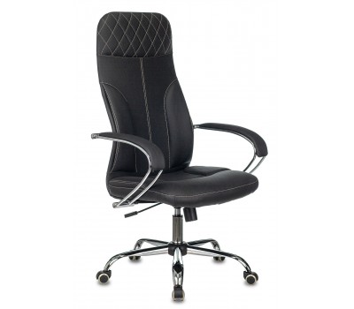 Кресло руководителя Бюрократ CH-608SL/ECO черный эко.кожа крестовина металл хром