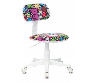 Кресло детское Бюрократ CH-W201NX мультиколор маскарад крестовина пластик пластик белый