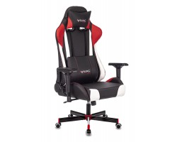 Кресло игровое Zombie VIKING TANK черный/красный/белый эко.кожа с подголов. крестовина металл