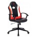 Кресло игровое Zombie 11 черный/красный текстиль/эко.кожа крестовина пластик
