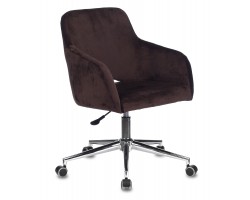 Кресло Бюрократ CH-380SL мокко Italia 6 крестовина металл хром