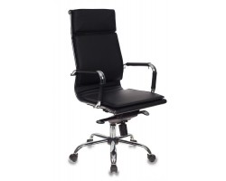 Кресло руководителя Бюрократ CH-993MB черный эко.кожа крестовина металл хром