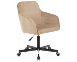 Кресло Бюрократ CH-380M латте Italia 5 крестовина металл черный