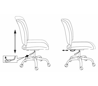 Кресло Бюрократ CH-322SXN серый 26-25 крестовина металл хром