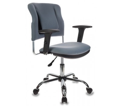 Кресло Бюрократ CH-323AXSN серый 26-25 крестовина металл хром