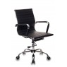 Кресло руководителя Бюрократ CH-883-LOW черный эко.кожа низк.спин. крестовина металл хром