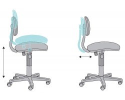 Кресло детское Бюрократ CH-W201NX белый раскраска крестовина пластик пластик белый-foto6