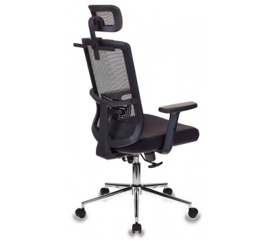 Кресло руководителя Бюрократ MC-612-H черный BM-11 сиденье черный 26-В01 сетка/ткань крестовина хром