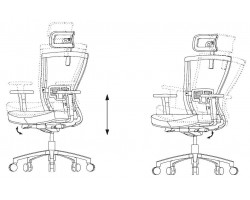 Кресло руководителя Бюрократ MC-815-H черный сетка/ткань с подголов. крестовина алюминий-foto6
