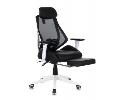 Кресло игровое Бюрократ CH-W770 черный искусст.кожа/сетка с подголов. крестовина пластик подст.для ног пластик белый-foto5