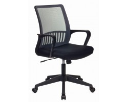 Кресло Бюрократ MC-201 спинка сетка серый TW-04 сиденье черный TW-11