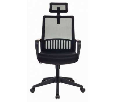 Кресло Бюрократ MC-201-H черный TW-01 TW-11 сетка/ткань с подголов. крестовина пластик