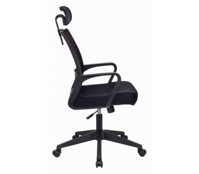 Кресло Бюрократ MC-201-H черный TW-01 TW-11 сетка/ткань с подголов. крестовина пластик