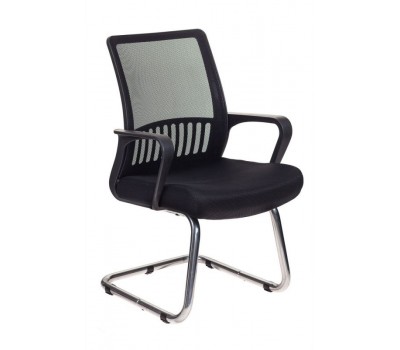 Кресло Бюрократ MC-209 черный TW-01 TW-11 сетка/ткань полозья металл хром