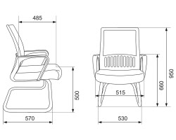 Кресло Бюрократ MC-209 спинка сетка салатовый TW-03A сиденье черный TW-11 сетка/ткань-foto5