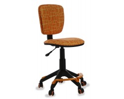 Кресло детское Бюрократ CH-204-F оранжевый жираф крестовина пластик подст.для ног