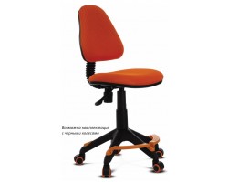 Кресло детское Бюрократ KD-4-F оранжевый TW-96-1 крестовина пластик подст.для ног