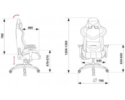 Кресло игровое Бюрократ CH-772N две подушки черный/красный искусственная кожа-foto7